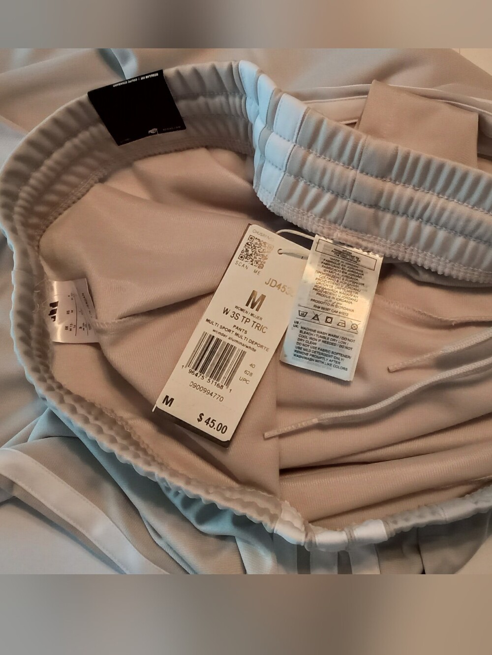 Adidias Women's Light Beige Drawstring Jacket